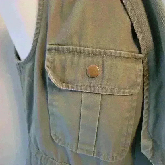 Utility Cargo Vest Military Inspired Multi-Pocket Tactical Style Layering Size S - Picture 3 of 8